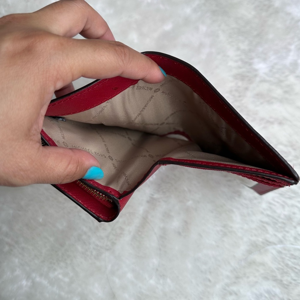 Michael Kors Red Bifold Wallet - Picture 12 of 14